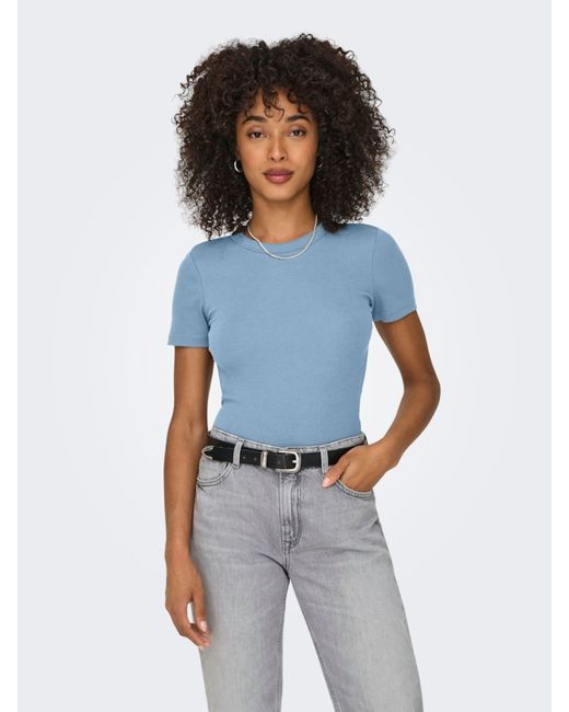 ONLY Blue T-Shirt 'Onleasy'