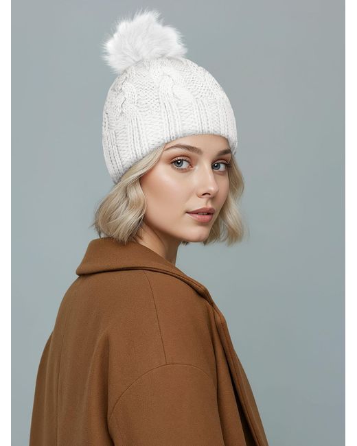 Neverless White Mütze Katy
