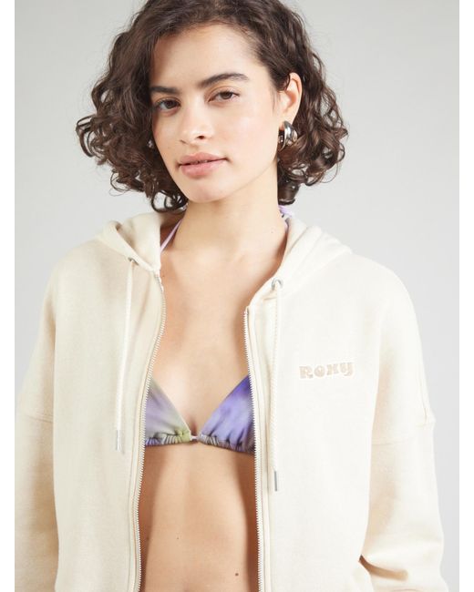Roxy White Sweatjacke 'Never Better'