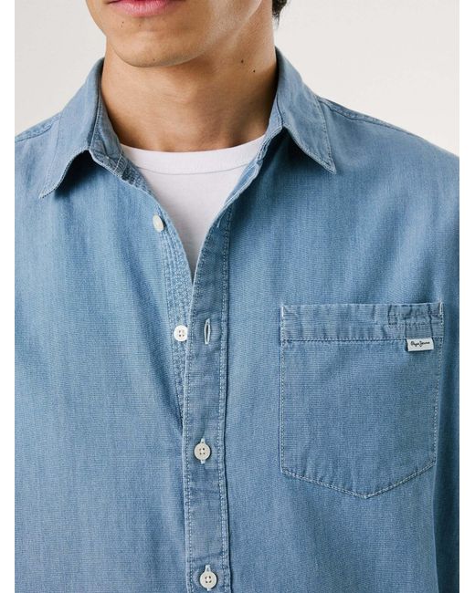 Pepe Jeans Hemd Colman in Blue für Herren
