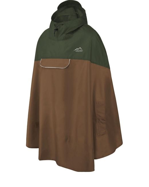 normani Regenponcho Cherrapunji in Brown für Herren