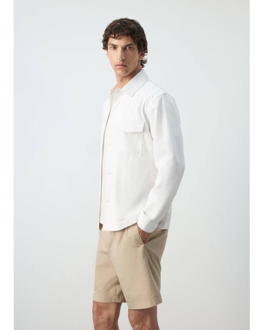 Mango Hemd Onyx in White für Herren