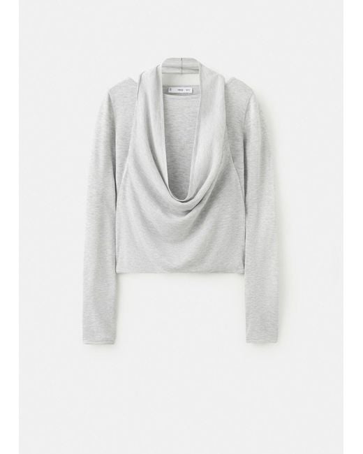 Mango White Pullover Gloria