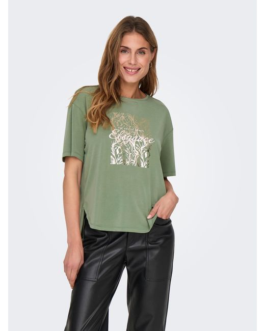 ONLY Green T-Shirt 'Onlfree'