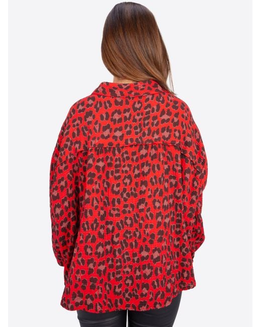 Seasons of April Red Bluse Leo Queen