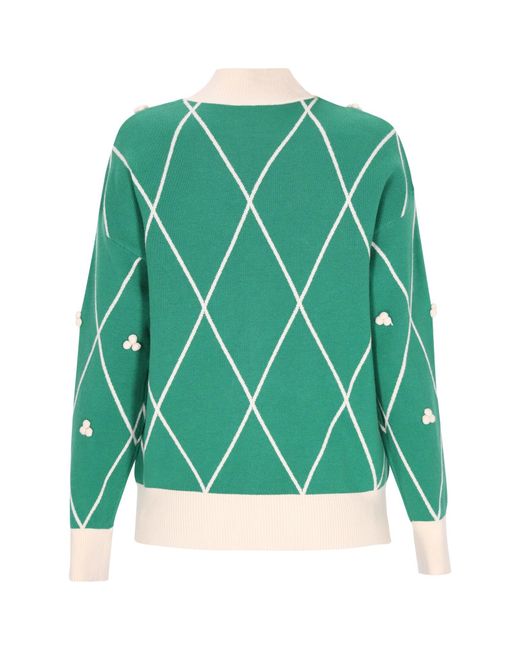 swirly Green Pullover