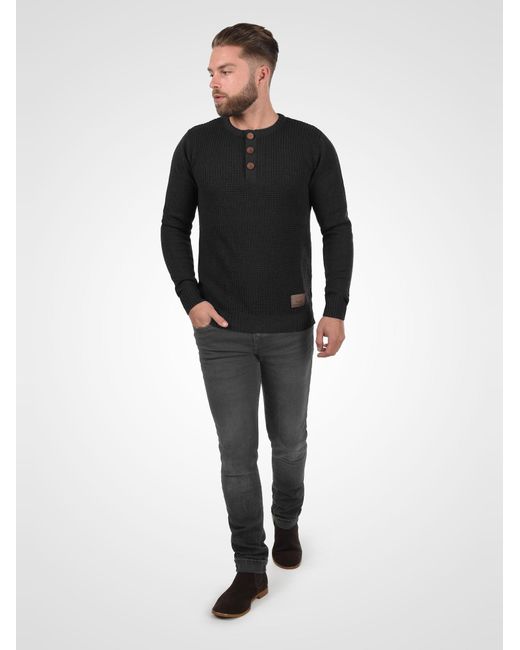 Solid Pullover Terrance in Black für Herren