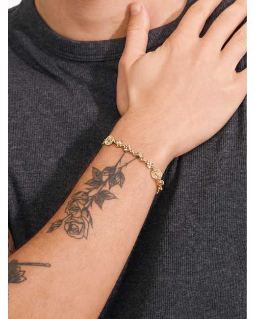 Pilgrim Armband Misha in Metallic für Herren