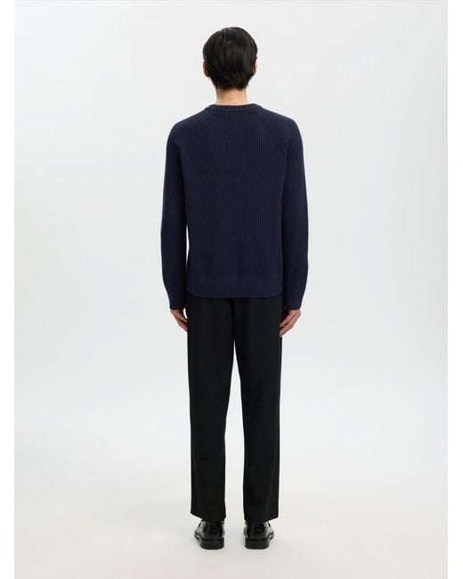 SELECTED Pullover Slmbraun in Blue für Herren