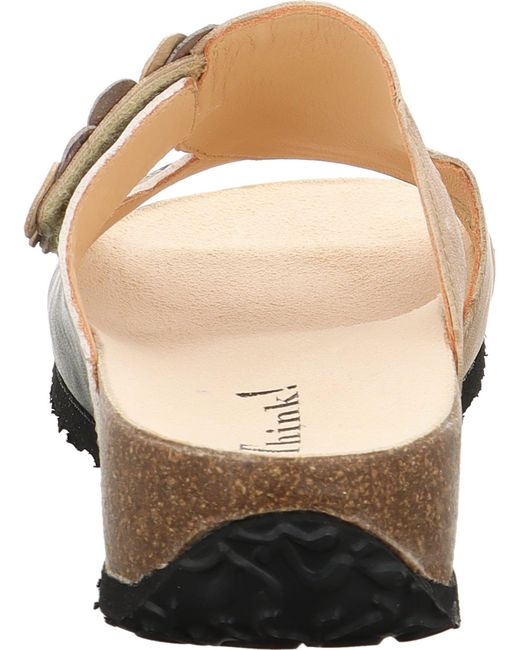 Think! Brown Pantolette Mizzi