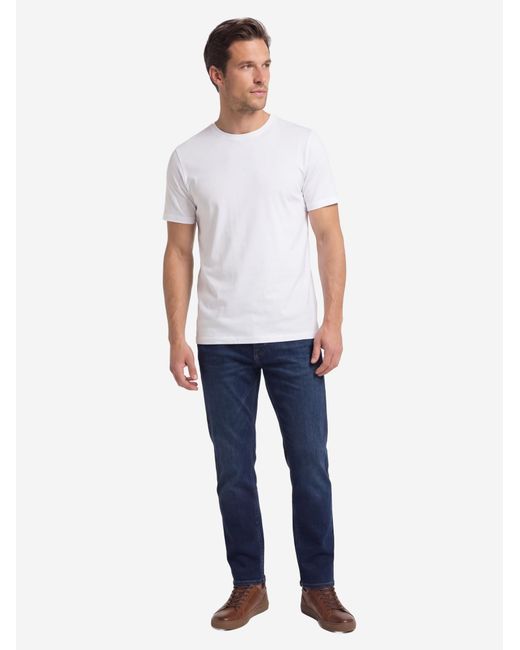 Redmond Shirt Basic in Blue für Herren