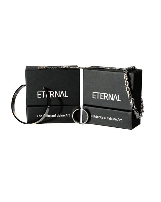 Eternel Schmuckset Armband & Ring Set in Gray für Herren