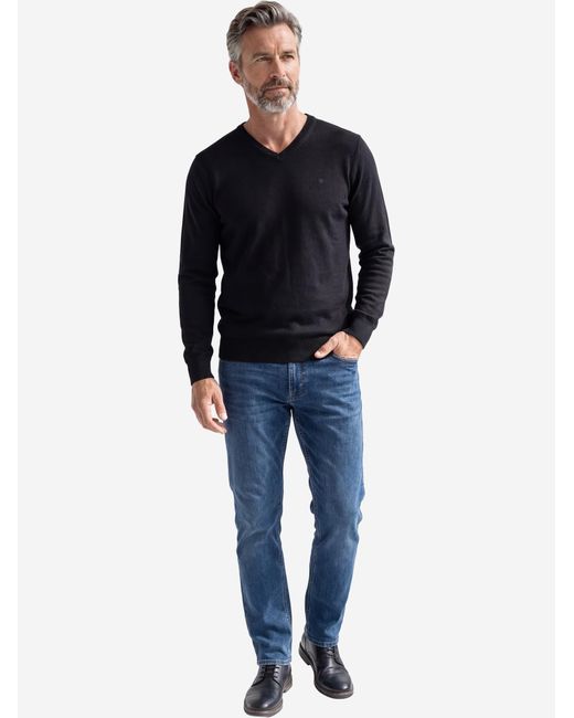 Redmond Pullover Basic in Black für Herren