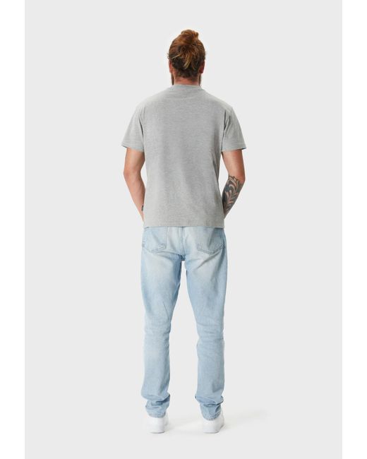 Oldskull T-Shirt Plain Basic in Gray für Herren