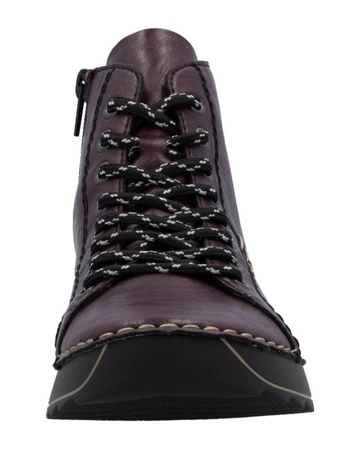 Rieker Purple Schnürstiefelette