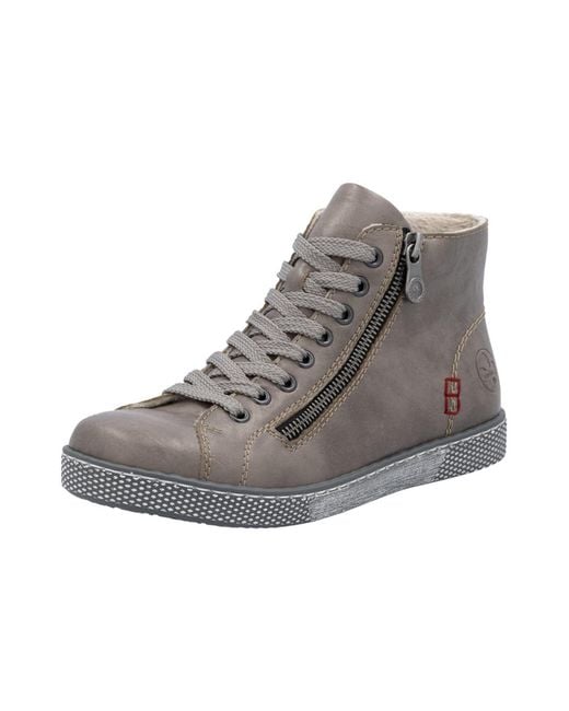Rieker Gray Schnürstiefelette
