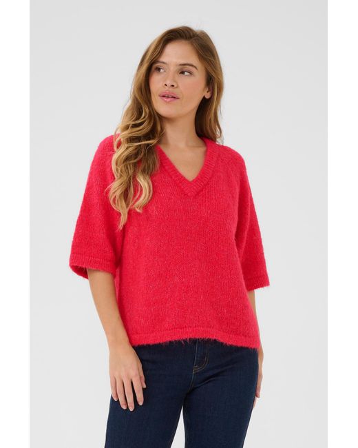 Kaffe Red Pullover Emilie