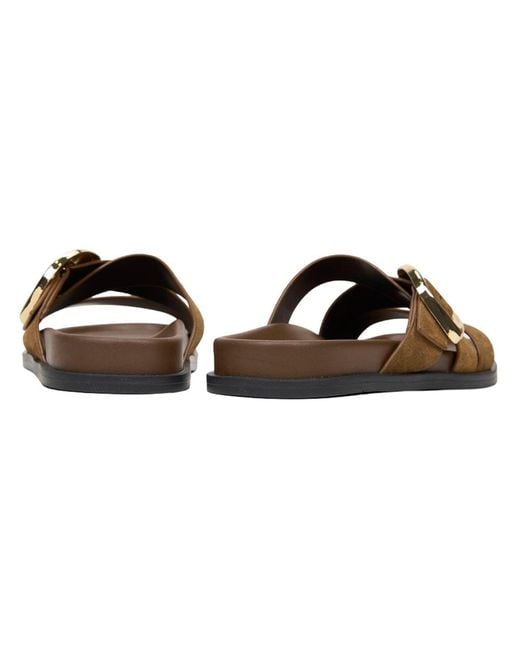 Desa Brown Pantolette Folien