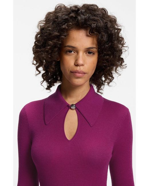 HUGO Purple Pullover Sdropa