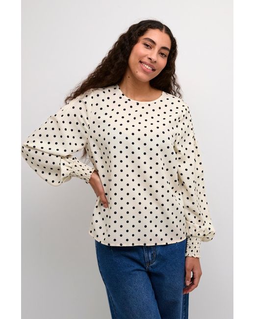 Kaffe White Bluse 'Ka Oscarna'