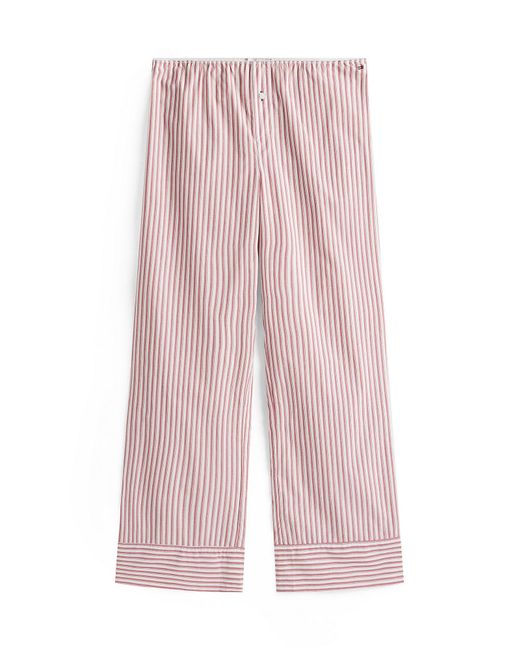 Tommy Hilfiger Pink Essential Pointelle-Pyjama Aus Popeline