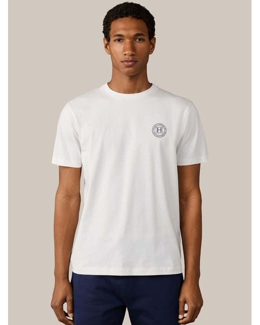 Hackett Basic-T-Shirt in White für Herren