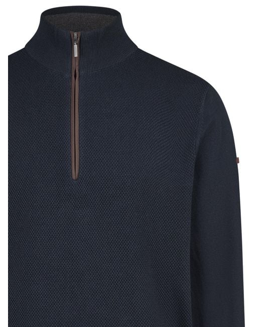 Redmond Pullover Basic in Blue für Herren