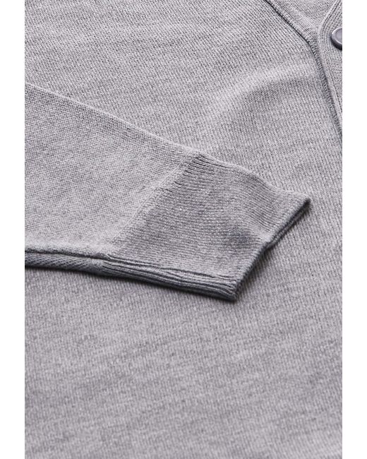 Mozzaar Strickjacke in Gray für Herren