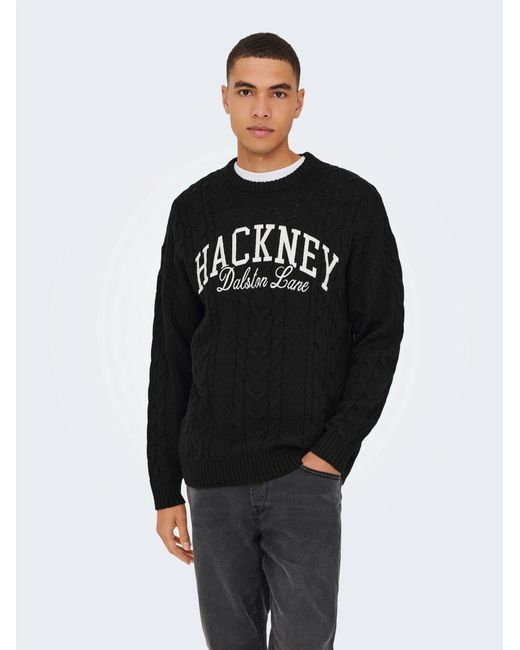 Only & Sons Pullover Onsmack in Black für Herren