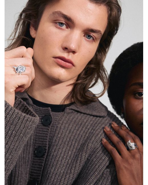 Pilgrim Ring Gia in White für Herren