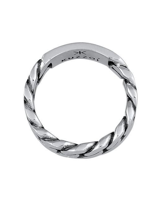 Kuzzoi Ring in Metallic für Herren