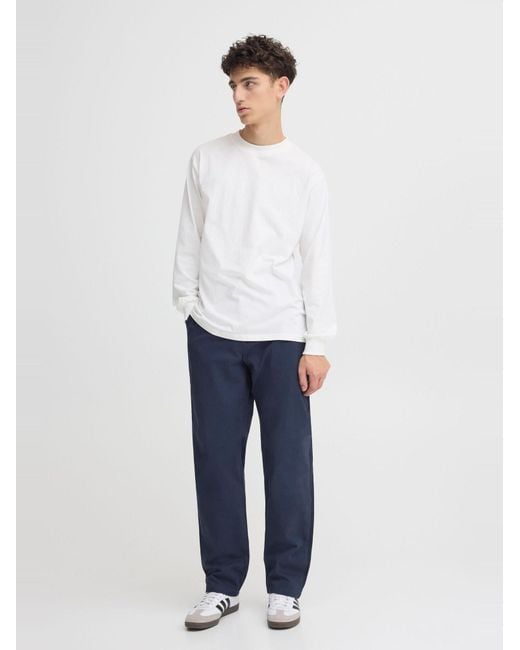 Solid Chinohose Sdtate in Blue für Herren