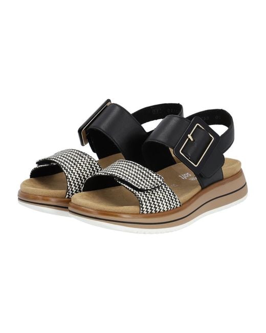 Remonte Black Sandale Basic