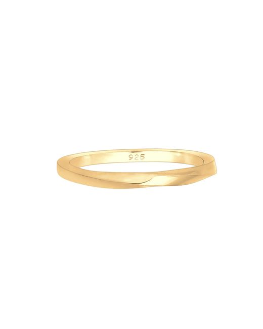 Elli Jewelry White Ring Twisted
