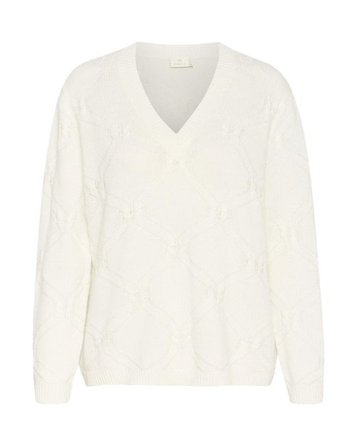 Kaffe White Pullover Kacharlie