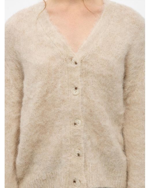 Object Natural Strickjacke Objharry