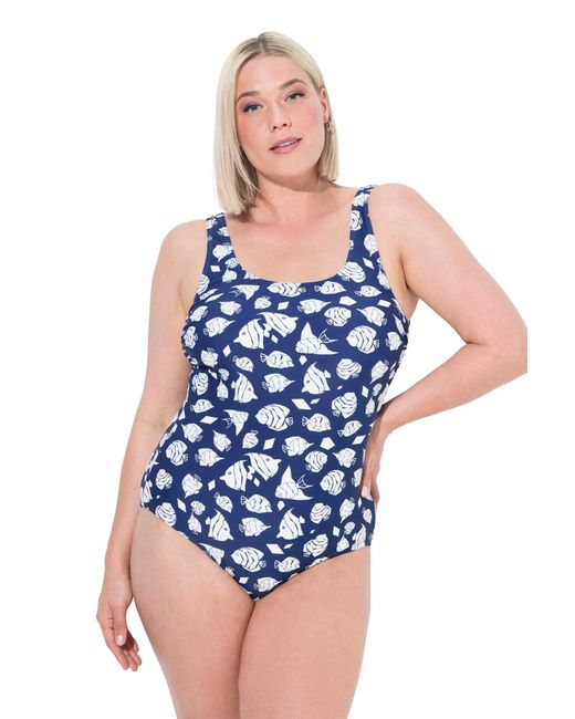 Ulla Popken Blue Badeanzug