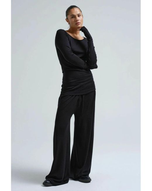 Seamless Basic Black Shirt Jade