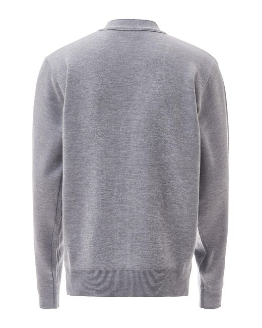 Mozzaar Strickjacke in Gray für Herren