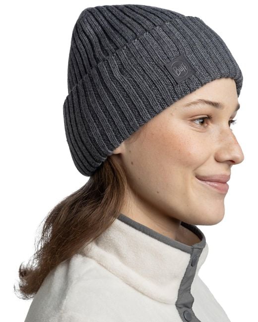 Buff Gray Mütze Knitted Erviny Beanie