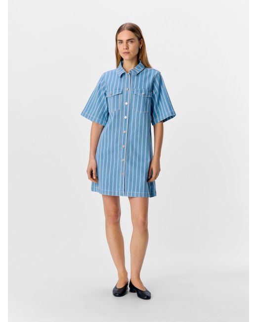 Object Blue Blusenkleid 'Objbruce Mollie'