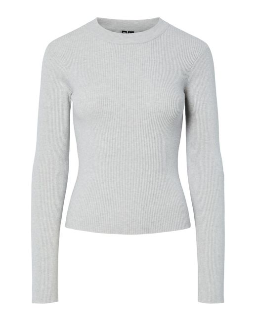 Pieces Gray Pullover