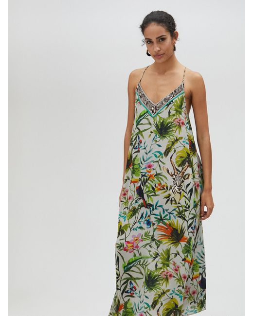 Lola Casademunt Green Maxikleid