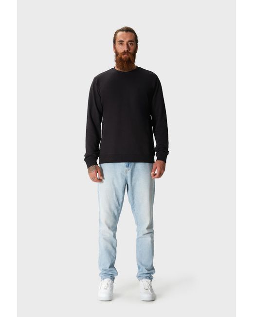 Oldskull Sweatshirt Plain Basic in Black für Herren