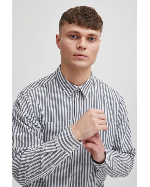 Solid Hemd in Gray für Herren