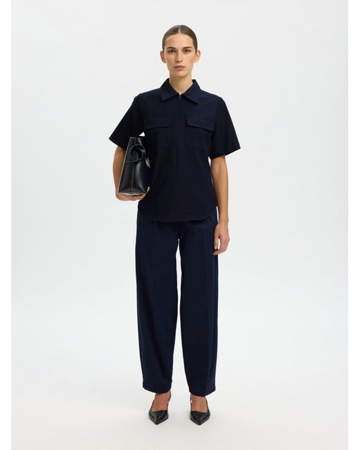 SELECTED Blue Bluse Slftora
