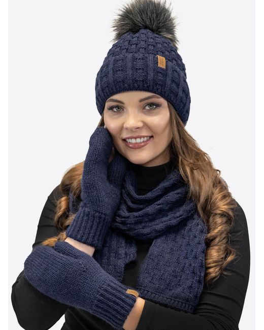Vivience Blue Mütze 7015 Set