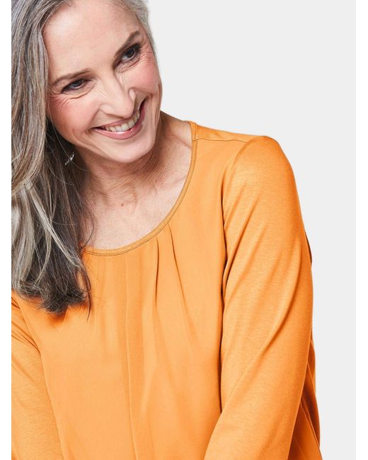Goldner Orange Bluse