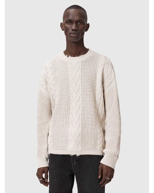 AllSaints Pullover Tenter in White für Herren