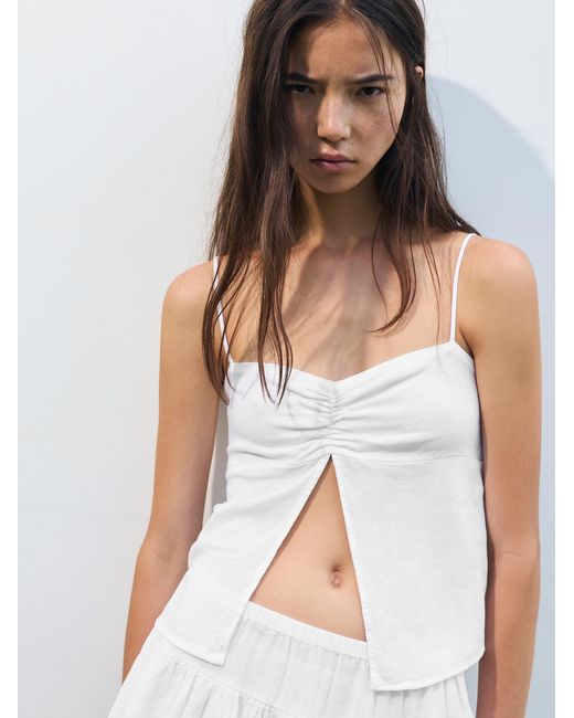 Pull&Bear White Top Pacific